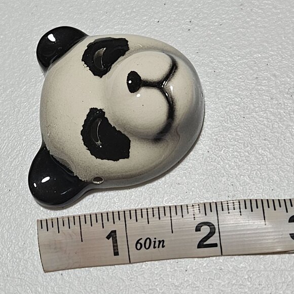 Realistic Ceramic Panda Bear Pendant Hand Painted DIY Cute Fashion Jewelry Women - Picture 4 of 4